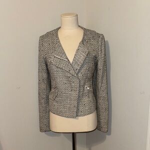 Banana Republic Tweed Moto Jacket